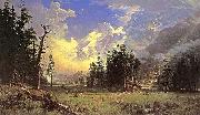 Albert Bierstadt The_Morteratsch_Glacier_Upper_Engadine_Valley_Pontresina Sweden oil painting artist